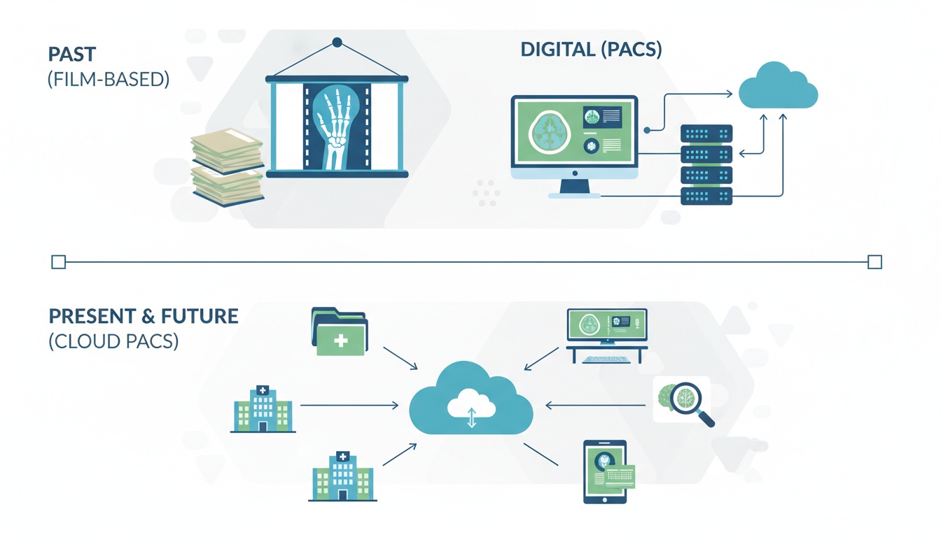 The Evolution of PACS Radiology - From Film to Digital - Created by PostDICOM